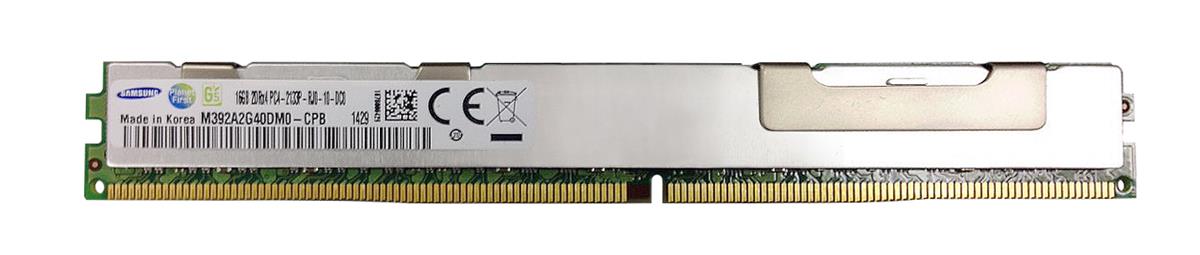 M392A2G40DM0-CPB Samsung 16GB PC4-17000 DDR4-2133MHz ECC Registered CL15 288-Pin DIMM 1.2V Very Low Profile (VLP) Dual Rank Memory Module