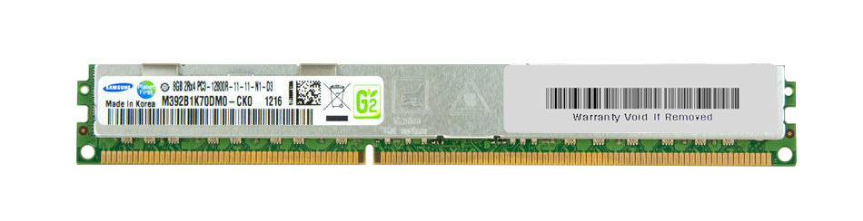 M392B1K70DM0-CK0 Samsung 8GB PC3-12800 DDR3-1600MHz ECC Registered CL11 240-Pin DIMM Very Low Profile (VLP) Dual Rank Memory Module