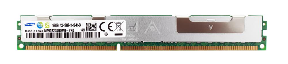 M392B2G70DM0-YK0 Samsung 16GB PC3-12800 DDR3-1600MHz ECC Registered CL11 240-Pin DIMM 1.35V Low Voltage Very Low Profile (VLP) Quad Rank Memory Module
