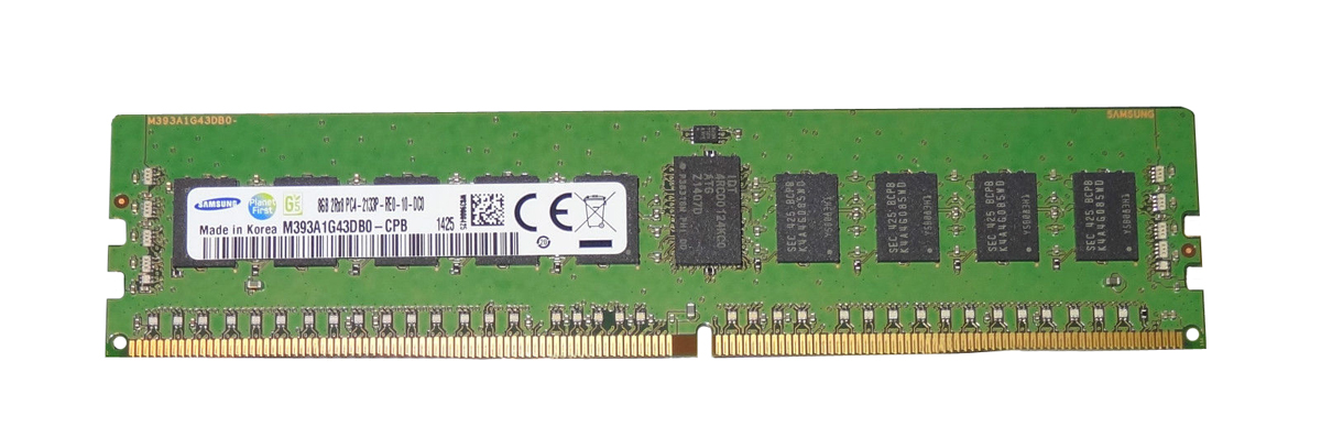 M393A1G43DB0-CPB Samsung 8GB PC4-17000 DDR4-2133MHz ECC Registered CL15 288-Pin DIMM 1.2V Dual Rank Memory Module