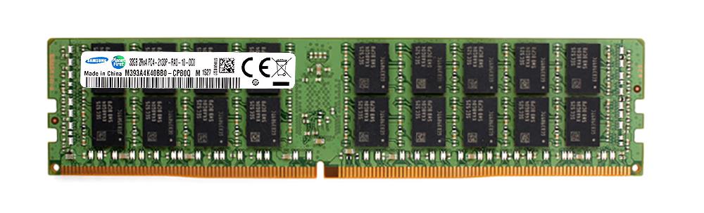 M393A4K40BB0-CPB0Q Samsung 32GB PC4-17000 DDR4-2133MHz Registered ECC CL15 288-Pin DIMM 1.2V Dual Rank Memory Module