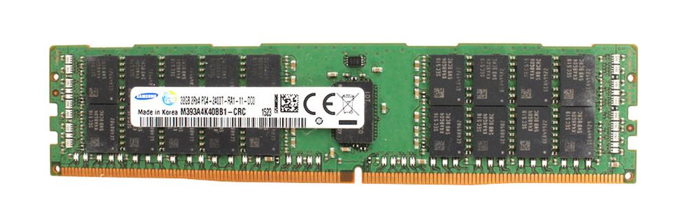 M393A4K40BB1-CRC Samsung 32GB PC4-19200 DDR4-2400MHz ECC Registered CL17 288-Pin DIMM 1.2V Dual Rank Memory Module