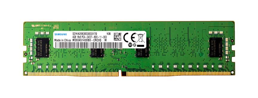 M393A5143DB0-CRC0Q Samsung 4GB PC4-19200 DDR4-2400MHz Registered ECC CL17 288-Pin DIMM 1.2V Single Rank Memory Module