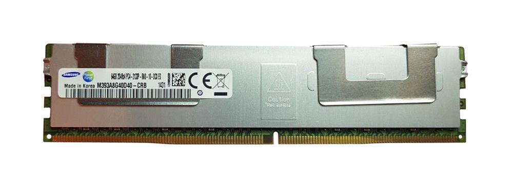 M393A8G40D40-CRB Samsung 64GB PC4-17000 DDR4-2133MHz ECC Registered CL15 288-Pin DIMM 1.2V Quad Rank Memory Module