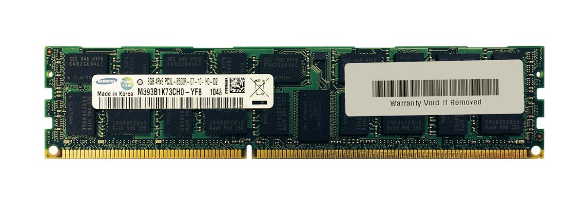 M393B1K73CH0-YF8 Samsung 8GB PC3-8500 DDR3-1066MHz ECC Registered CL7 240-Pin DIMM 1.35V Low Voltage Quad Rank Memory Module