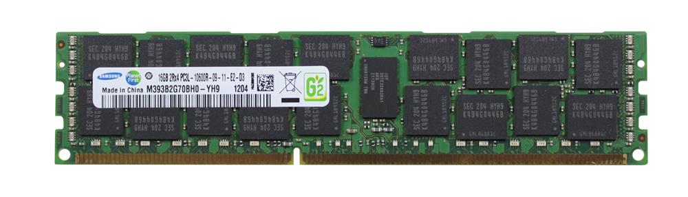 M393B2G70BH0-YH9 Samsung 16GB PC3-10600 DDR3-1333MHz ECC Registered CL9 240-Pin DIMM 1.35V Low Voltage Dual Rank Memory Module