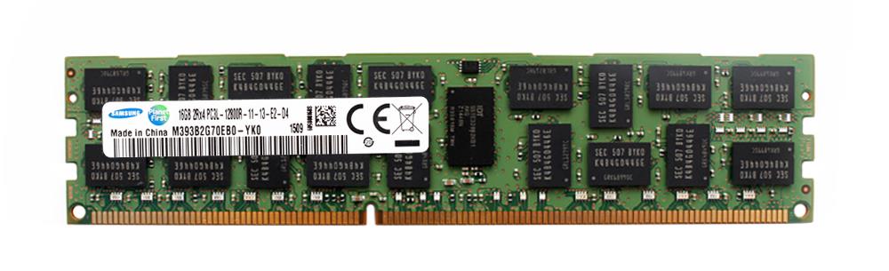 M393B2G70EB0-YK0 Samsung 16GB PC3-12800 DDR3-1600MHz ECC Registered CL11 240-Pin DIMM 1.35V Low Voltage Dual Rank Memory Module