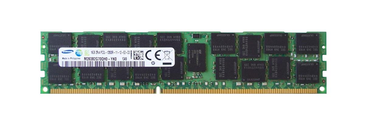 M393B2G70QH0-YK0 Samsung 16GB PC3-12800 DDR3-1600MHz ECC Registered CL11 240-Pin DIMM 1.35V Low Voltage Dual Rank Memory Module