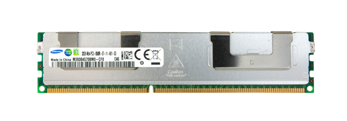 M393B4G70BM0-CF8 Samsung 32GB PC3-8500 DDR3-1066MHz ECC Registered CL7 240-Pin DIMM Quad Rank Memory Module