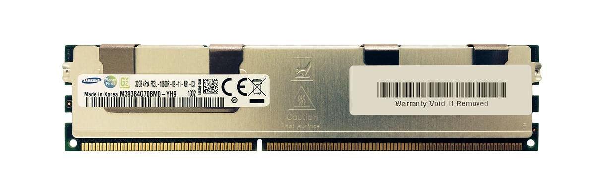 M393B4G70BM0-YH9 Samsung 32GB PC3-10600 DDR3-1333MHz ECC Registered CL9 240-Pin DIMM 1.35V Low Voltage Quad Rank Memory Module