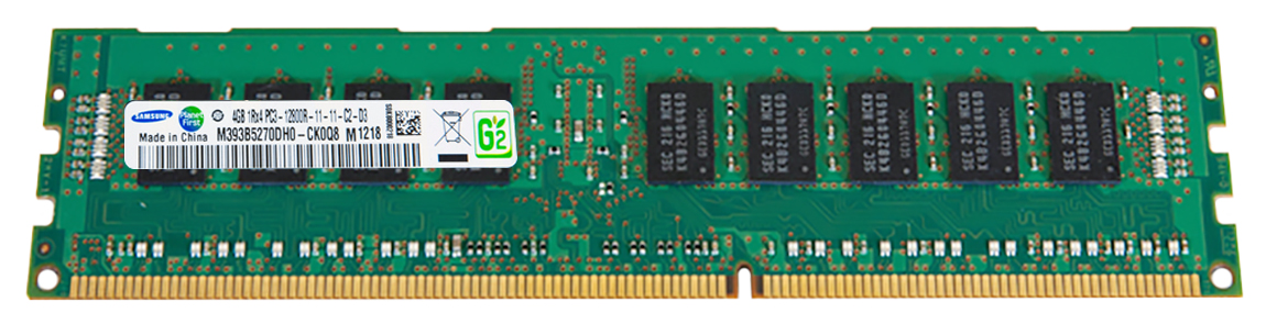 M4L-PC31600D3S4R11S-4G M4L Certified 4GB 1600MHz DDR3 PC3-12800 Reg ECC CL11 240-Pin Single Rank x4 DIMM