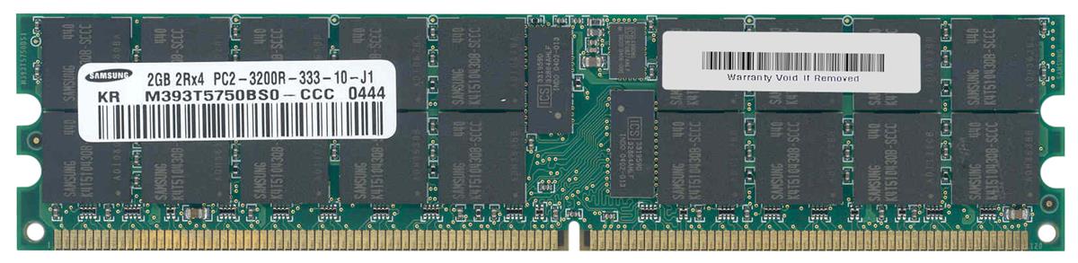 M393T5750BS0-CCC Samsung 2GB PC2-3200 DDR2-400MHz ECC Registered CL3 240-Pin DIMM Dual Rank Memory Module