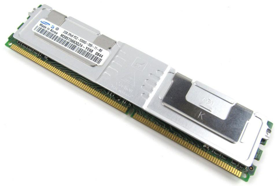 M4L-PC2667ED2D8F5DL-2G M4L Certified 2GB 667MHz DDR2 PC2-5300 Fully Buffered ECC CL5 240-Pin Dual Rank x8 1.55V Low Voltage DIMM