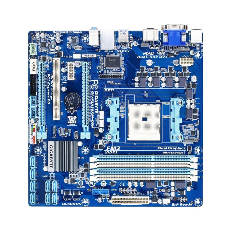 M4L-80091709 Gigabyte Tech GA-F2A85XM-D3H Motherboard