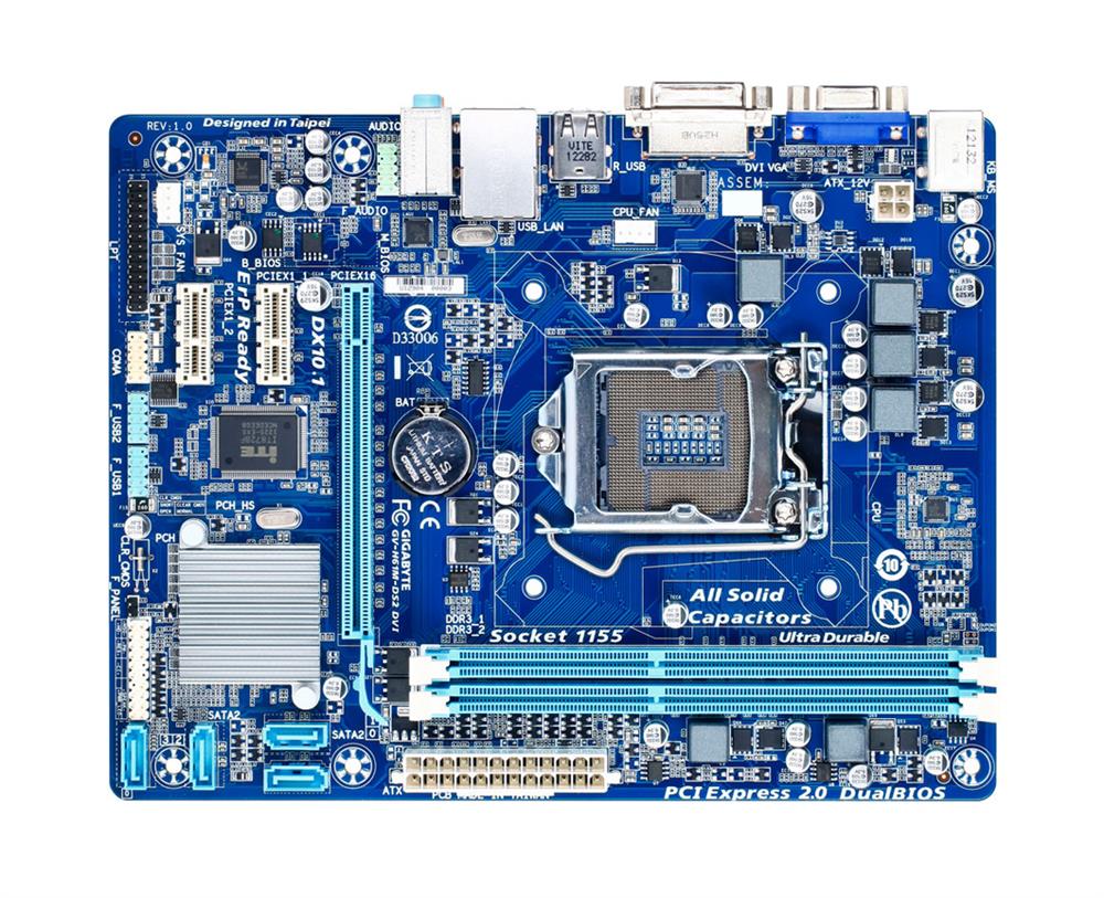 M4L-80098818 Gigabyte Tech GA-H61M-DS2 DVI Motherboard