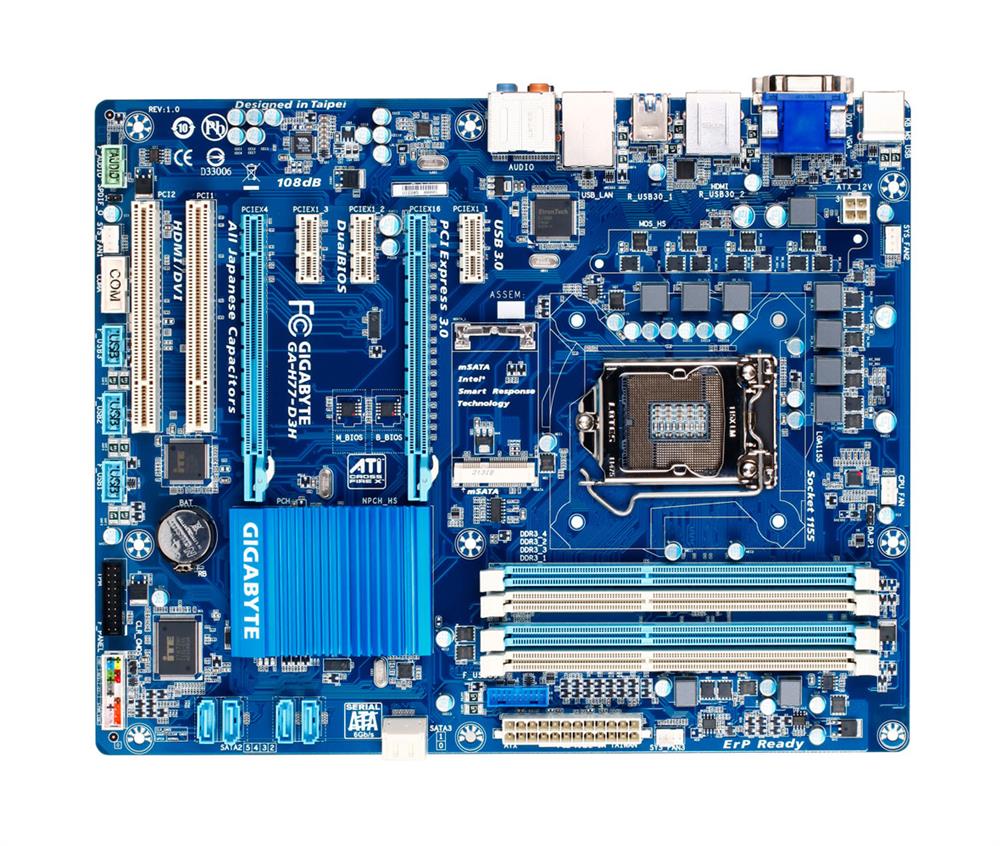M4L-80098876 Gigabyte Tech GA-H77-D3H Motherboard