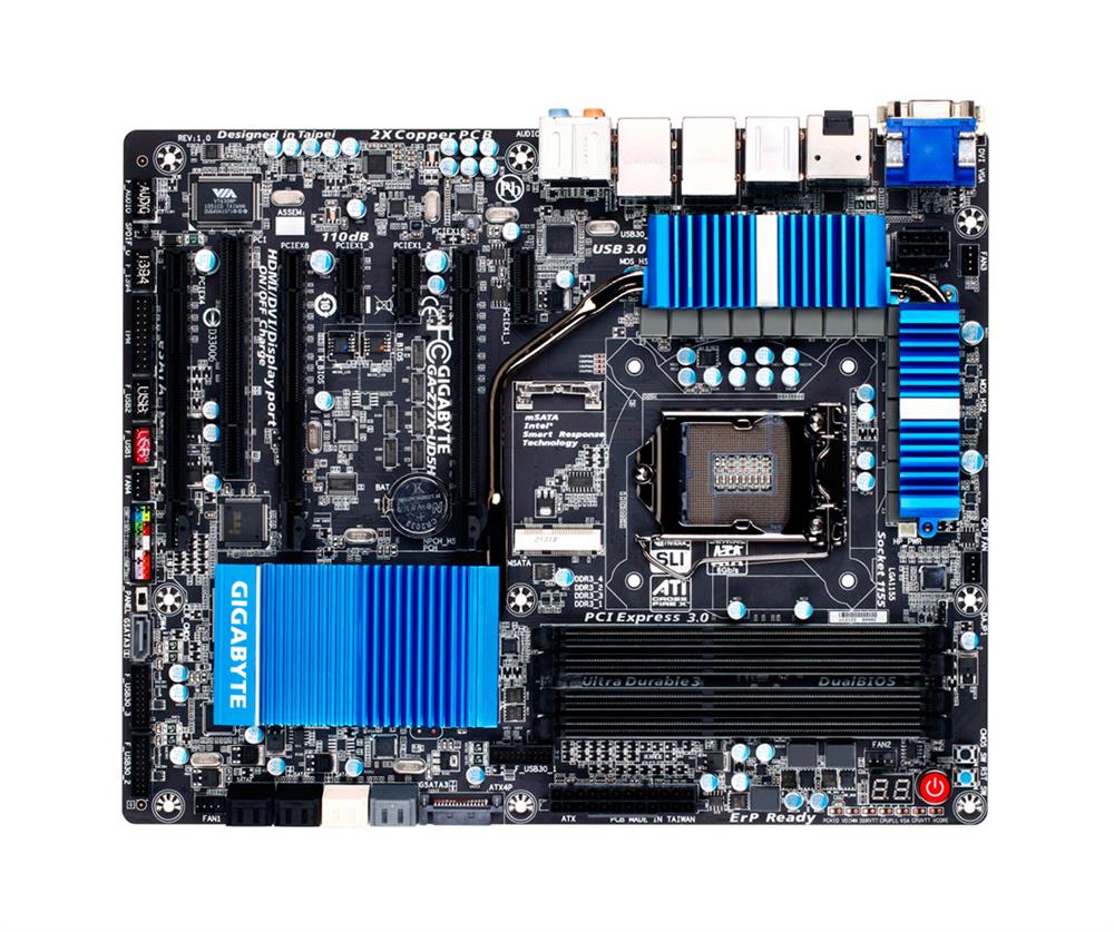 M4L-80099006 Gigabyte Tech GA-Z77X-UD5H-WB WIFI Motherboard