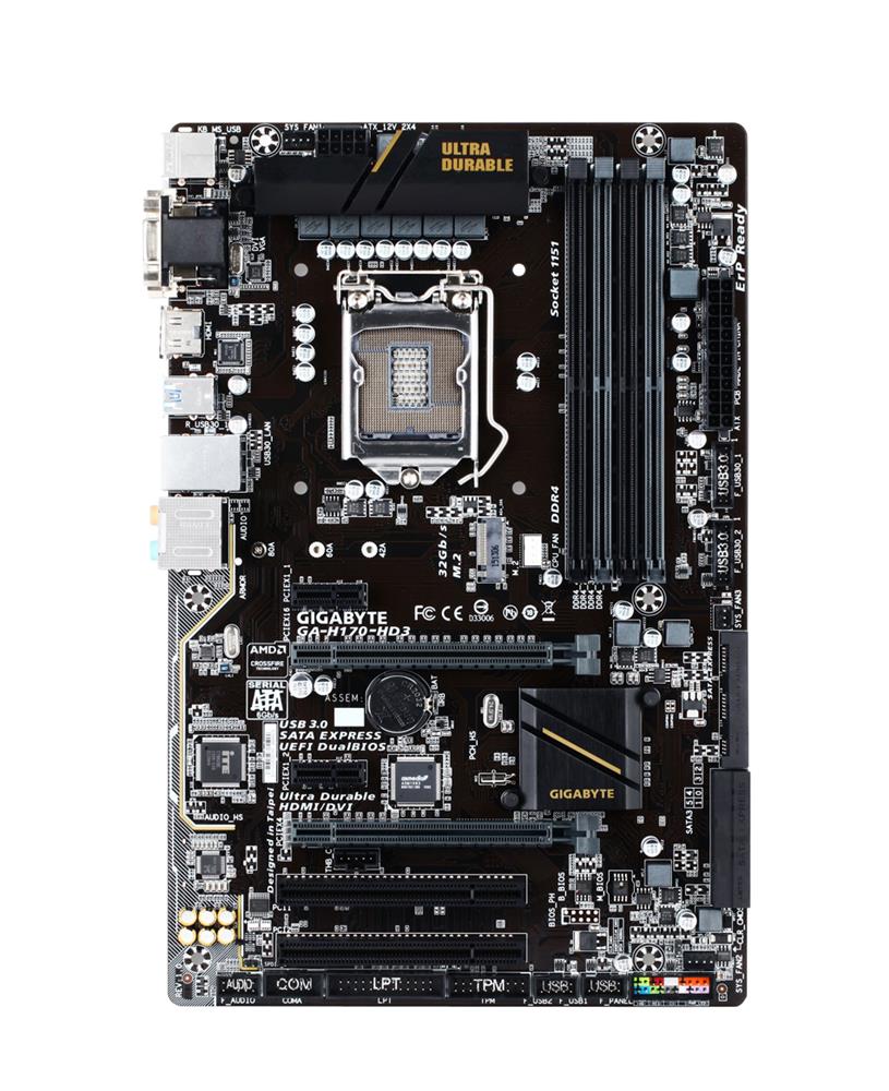 M4L-80108570 Gigabyte Tech GA-H170-HD3 DDR4 Motherboard