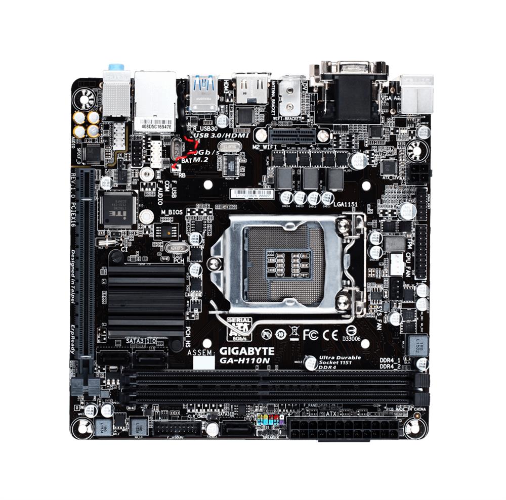 M4L-80116426 Gigabyte Tech GA-H110N DDR4 Motherboard