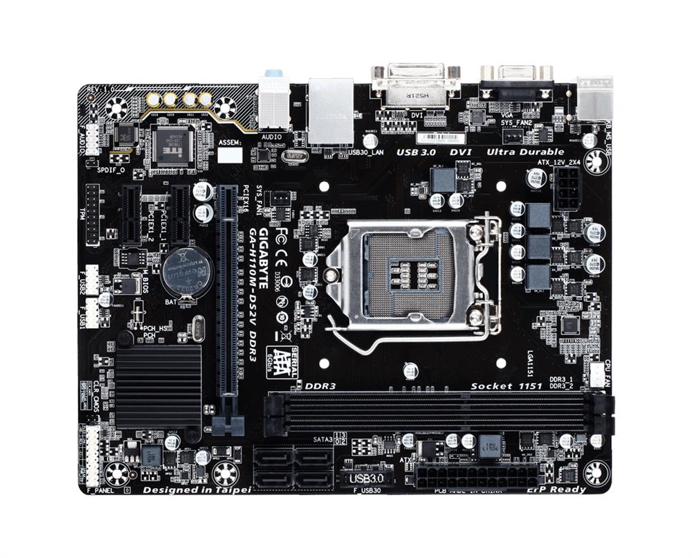 M4L-80119175 Gigabyte Tech GA-H110M-S2PH DDR3 Motherboard