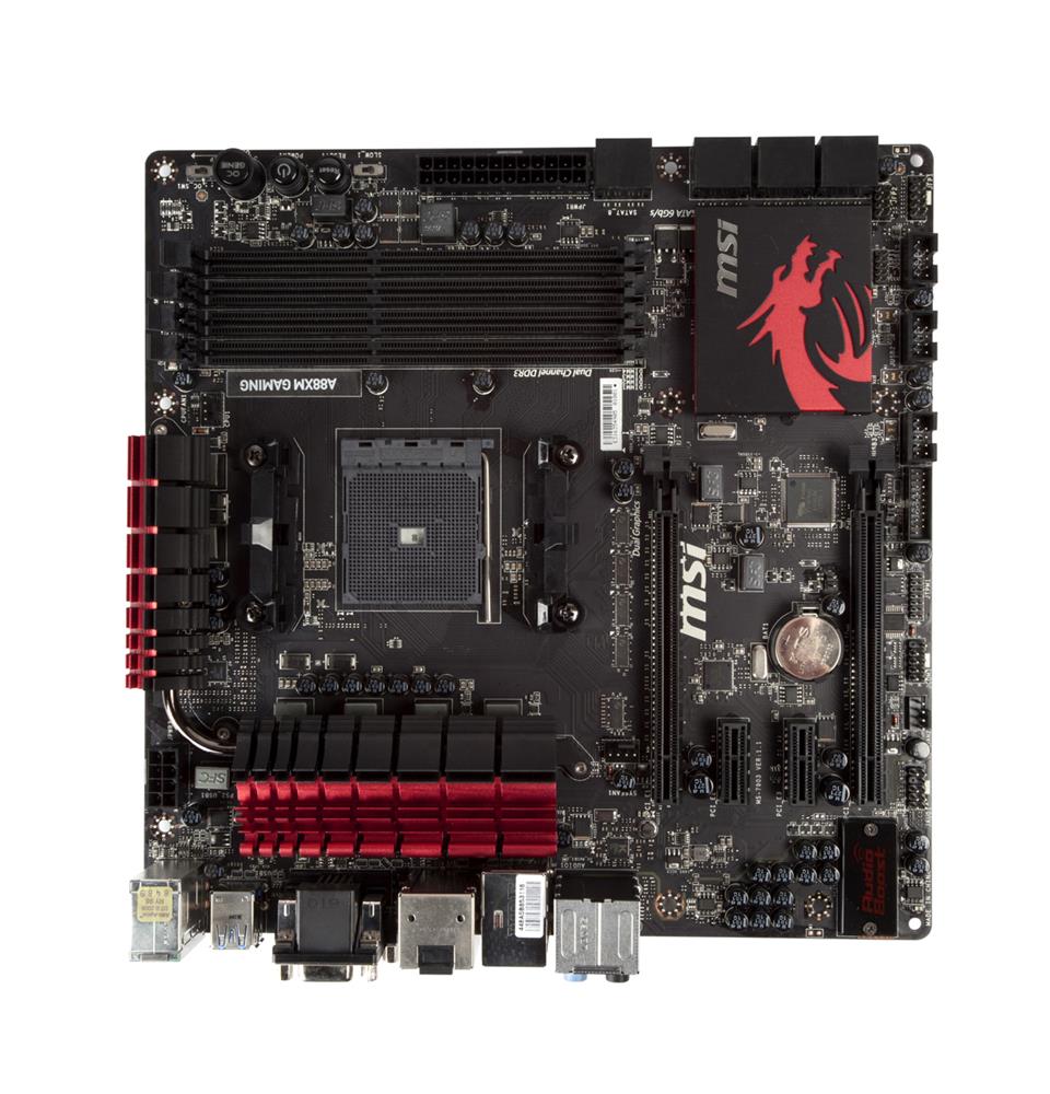 MBA88XMGM MSI A88xm Gaming Socket Fm2 Amd A88x DDR3 Crossfirex SATA3usb3.0 Agbe Microatx Motherboard (Refurbished)