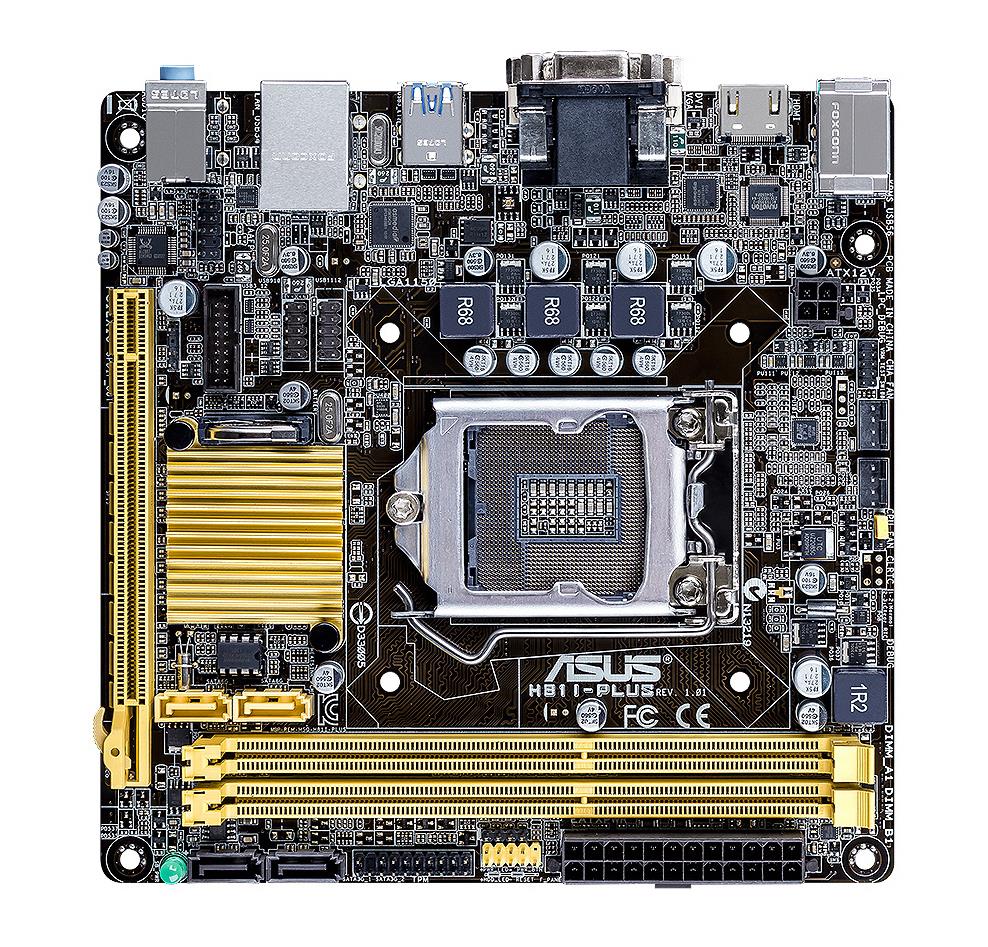 MBH81IPLU ASUS H81I-Plus Socket LGA 1150 Intel H81 Chipset 4th Generation Core i7 / i5 / i3 / Pentium / Celeron Processors Support DDR3 2x U-DIMM 2x SATA 6.0Gb/s Mini-ITX Motherboard (Refurbished)