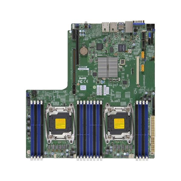 MBX10DDWB SuperMicro X10DDW-I Dual Socket R3 LGA 2011 Xeon E5-2600 v4 / v3 Intel C612 Chipset DDR4 16 x DIMM 10 x SATA 6Gbps Proprietary WIO Server Motherboard (Refurbished)