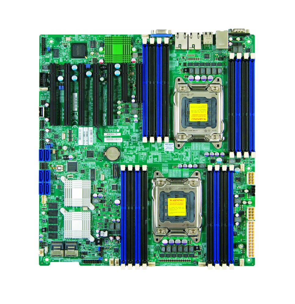 MBX9DR7FB SuperMicro X9DRH-7TF Dual Socket LGA-2011 Intel C602 Chipset Xeon E5-2600/ E5-2600 v2 Series Processors Support DDR3 16x DIMM 8x SATA2 3.0Gb/s Extended-ATX Server Motherboard (Refurbished)
