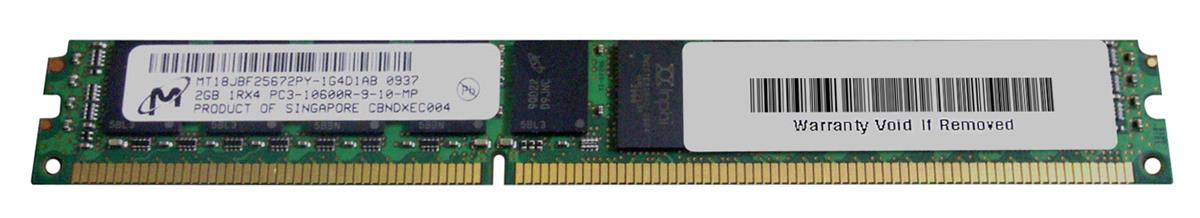 MT18JBF25672PY-1G4 Micron 2GB PC3-10600 DDR3-1333MHz ECC Registered CL9 240-Pin DIMM Very Low Profile (VLP) Single Rank Memory Module