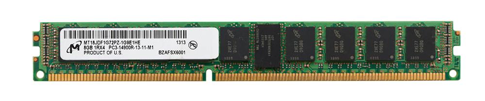MT18JDF1G72PZ-1G9E1HE Micron 8GB PC3-14900 DDR3-1866MHz ECC Registered CL13 240-Pin DIMM Very Low Profile (VLP) Memory Module