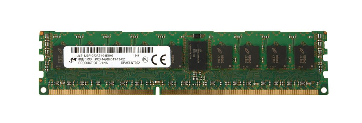 MT18JSF1G72PZ-1G9E1HG Micron 8GB PC3-14900 DDR3-1866MHz ECC Registered CL13 240-Pin DIMM Single Rank Memory Module