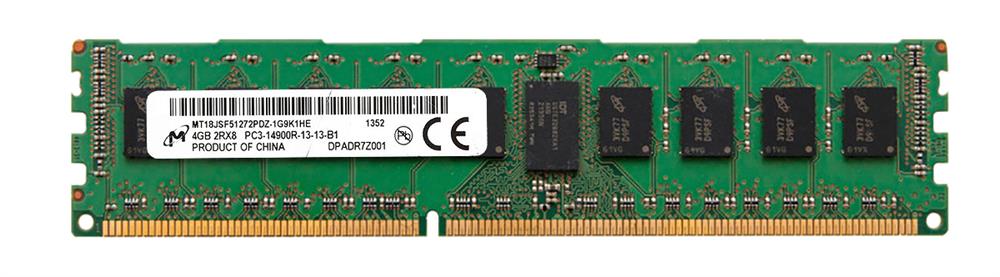 MT18JSF51272PDZ-1G9 Micron 4GB PC3-14900 DDR3-1866MHz ECC Registered CL13 240-Pin DIMM Dual Rank Memory Module