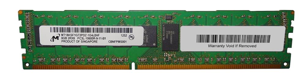 3D-PC31333RD3D89DL-8G 8GB 1333MHz DDR3 PC3-10600 Reg ECC CL9 240-Pin Dual Rank x8 1.35V Low Voltage DIMM (P/N)