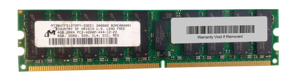 MT36HTF51272PY-53E Micron 4GB PC2-4200 DDR2-533MHz ECC Registered CL4 240-Pin DIMM Dual Rank Memory Module