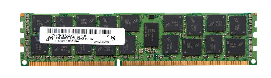 MT36KSF2G72PZ-1G4E1HG Micron 16GB PC3-10600 DDR3-1333MHz ECC Registered CL9 240-Pin DIMM 1.35V Low Voltage Dual Rank Memory Module