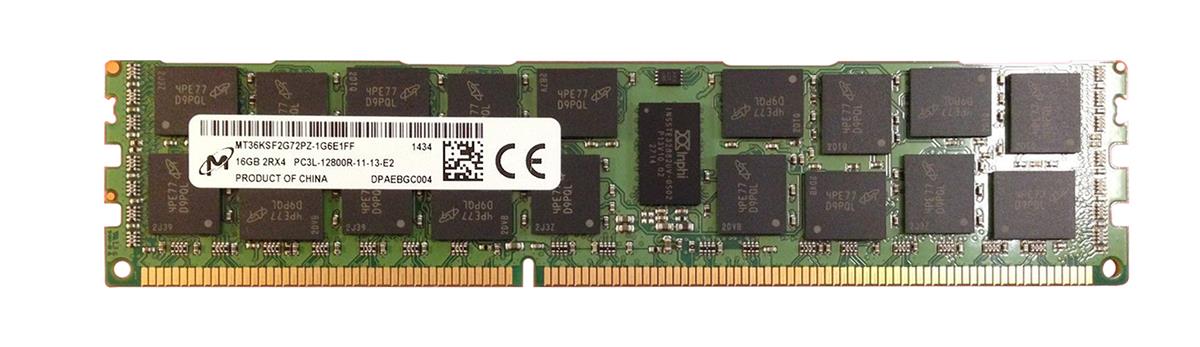 MT36KSF2G72PZ-1G6E1FF Micron 16GB PC3-12800 DDR3-1600MHz ECC Registered CL11 240-Pin DIMM 1.35V Low Voltage Dual Rank Memory Module