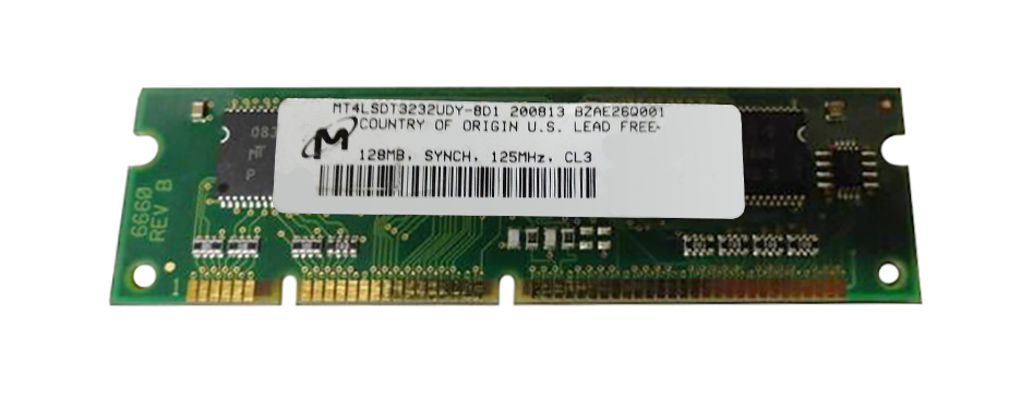 M4L-PC125NSD82PS-128M M4L Certified 128MB 125MHz PC125 Non-ECC CL2 100-Pin x8 SoDimm