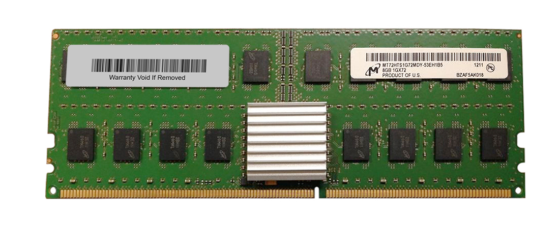 MT72HTS1G72MDY-53EH1B5 Micron 8GB PC2-4200 DDR2-533MHz ECC Registered CL4 276-Pin DIMM Quad Rank Memory Module