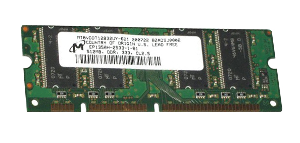 AAM1523/512 Memory Upgrades 512MB PC2700 DDR-333MHz non-ECC Unbuffered CL2.5 100-Pin SoDIMM Memory Module
