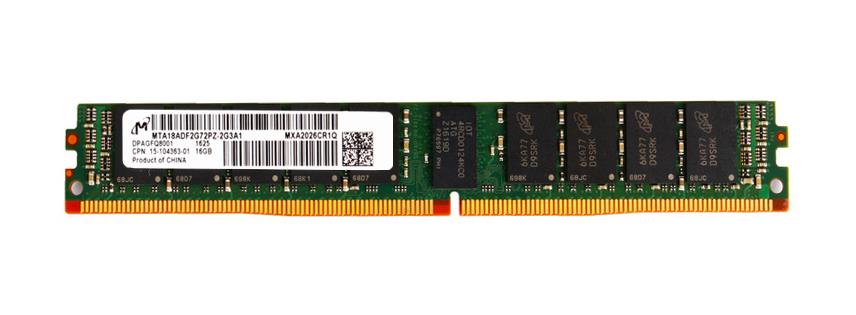 MTA18ADF2G72PZ-2G3 Micron 16GB PC4-19200 DDR4-2400MHz ECC Registered CL17 288-Pin DIMM Very Low Profile (VLP) 1.2V Single Rank Memory Module
