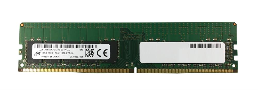 MTA18ASF2G72AZ-2G1 Micron 16GB PC4-17000 DDR4-2133MHz ECC Unbuffered CL15 288-Pin DIMM 1.2V Dual Rank Memory Module