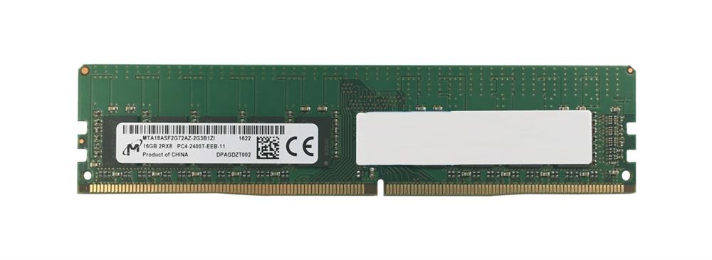 MTA18ASF2G72AZ-2G3B1ZI Micron 16GB PC4-19200 DDR4-2400MHz ECC Unbuffered CL17 288-Pin DIMM 1.2V Dual Rank Memory Module