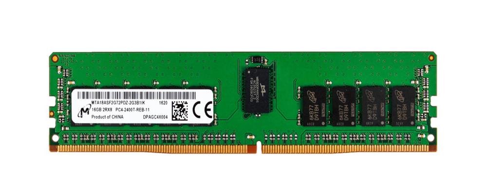MTA18ASF2G72PDZ-2G3 Micron 16GB PC4-19200 DDR4-2400MHz ECC Registered CL17 288-Pin DIMM 1.2V Dual Rank Memory Module
