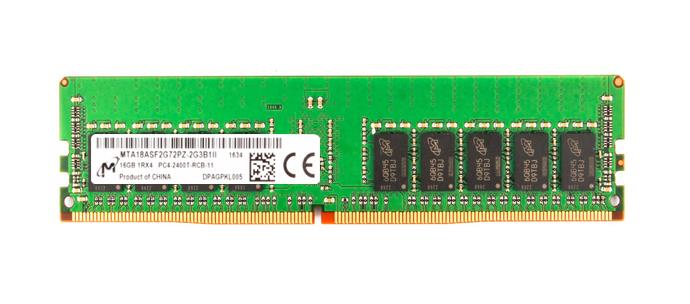 MTA18ASF2G72PZ-2G3 Micron 16GB PC4-19200 DDR4-2400MHz Registered ECC CL17 288-Pin DIMM 1.2V Single Rank Memory Module