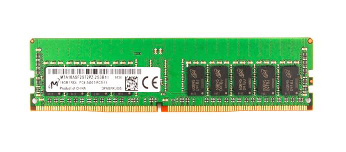 MTA18ASF2G72PZ-2G3 Micron 16GB PC4-19200 DDR4-2400MHz ECC Registered CL17 288-Pin DIMM 1.2V Single Rank Memory Module