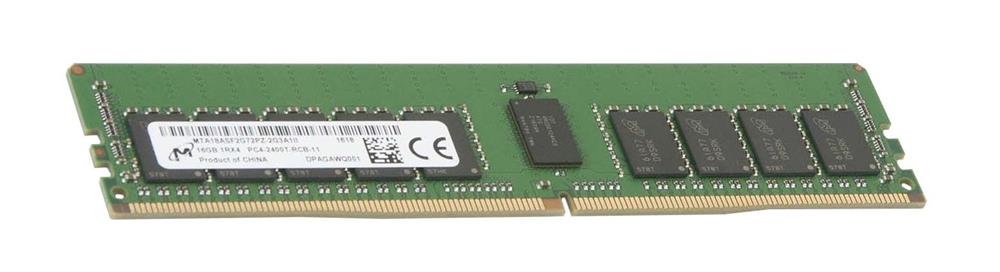 MTA18ASF2G72PZ-2G3A1 Micron 16GB PC4-19200 DDR4-2400MHz ECC Registered CL17 288-Pin DIMM 1.2V Single Rank Memory Module