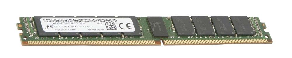 MTA36ADS4G72PZ-2G3A1 Micron 32GB PC4-19200 DDR4-2400MHz Registered ECC CL17 288-Pin DIMM 1.2V Very Low Profile (VLP) Dual Rank Memory Module