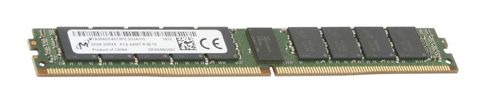 MTA36ADS4G72PZ-2G3A1IG Micron 32GB PC4-19200 DDR4-2400MHz Registered ECC CL17 288-Pin DIMM 1.2V Very Low Profile (VLP) Dual Rank Memory Module