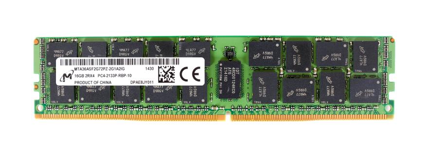 MTA36ASF2G72PZ-2G1A2IG Micron 16GB PC4-17000 DDR4-2133MHz ECC Registered CL15 288-Pin DIMM 1.2V Dual Rank Memory Module