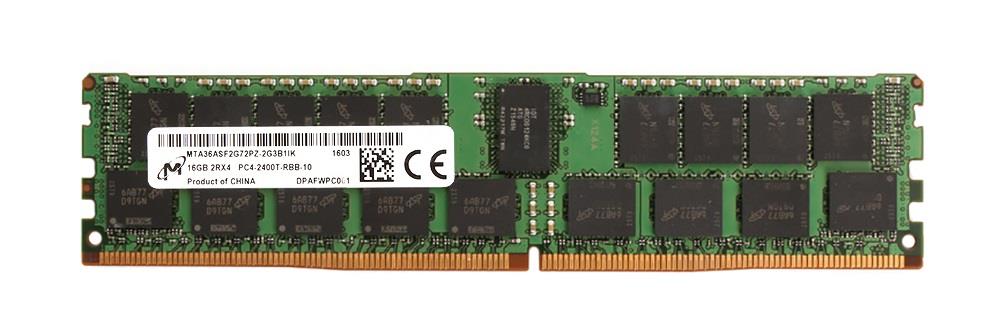 MTA36ASF2G72PZ-2G3A3IG Micron 16GB PC4-19200 DDR4-2400MHz Registered ECC CL17 288-Pin DIMM 1.2V Dual Rank Memory Module